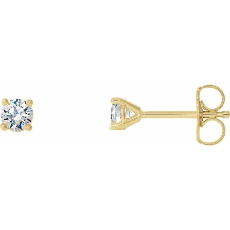 Enamel Earrings -14K Yellow 1/3 CTW Natural Diamond Cocktail-Style Earrings