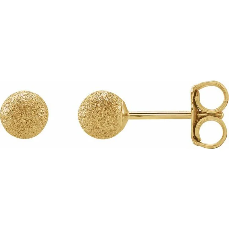 Family Earrings -14K Yellow 6 mm Stardust Ball Earrings