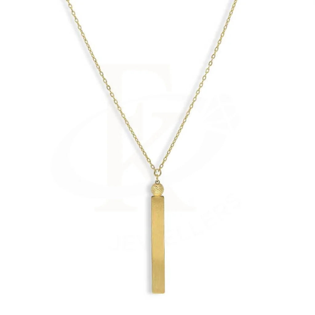 Ladies Necklaces with Lapis-Gold Name Bar Necklace 18KT - FKJNKL18K3149