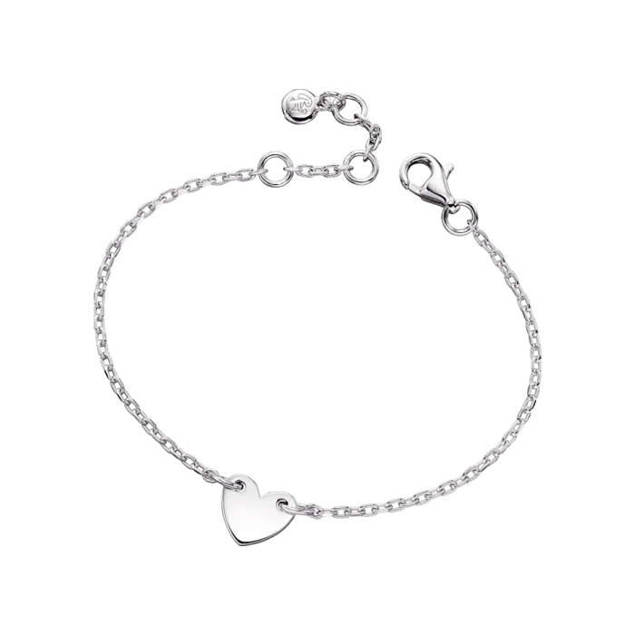 Ladies Bracelets with Yellow Sphalerite-Little Star Sterling Silver Anna Heart Bracelet