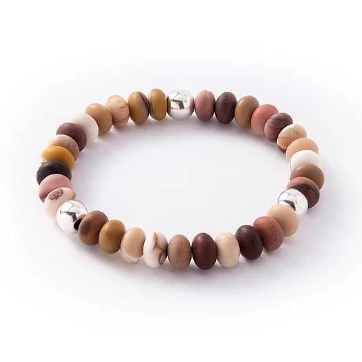 Ladies Bracelets Arched Shape-Carrie Elspeth Mookaite Pebbles Bracelet