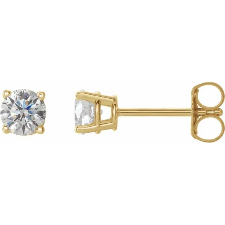 Special Occasion Earrings -14K Yellow 1/2 CTW Natural Diamond Stud Earrings