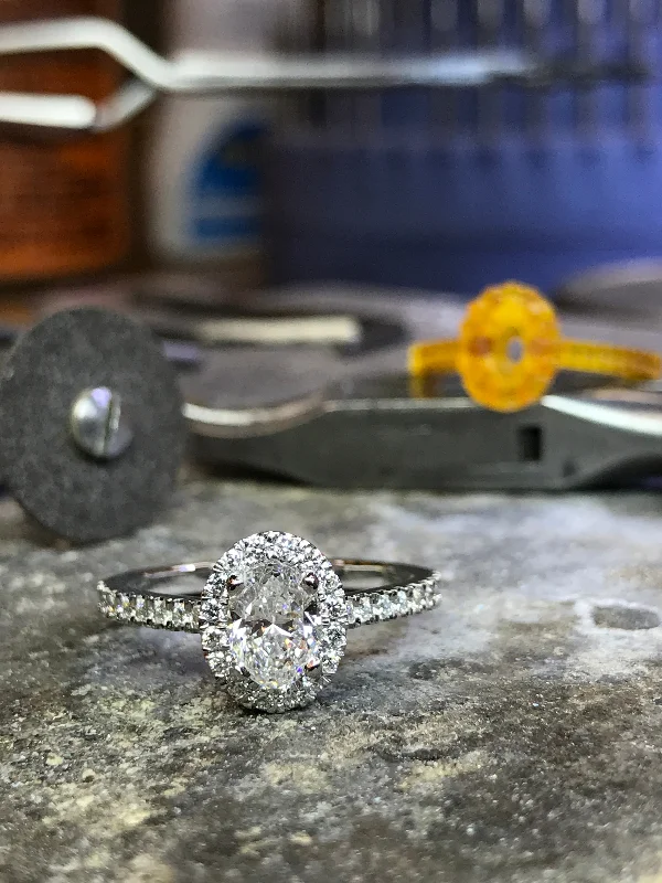 Comfort Fit Diamond Engagement Rings -Custom Engagement Ring Example