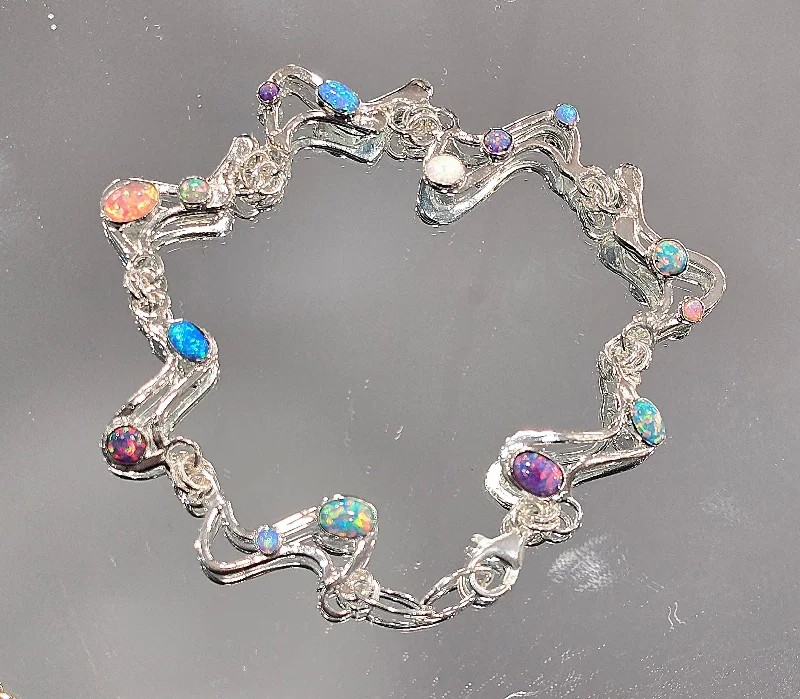 Ladies Bracelets for Heroes-Multicoloured Opal Bracelet