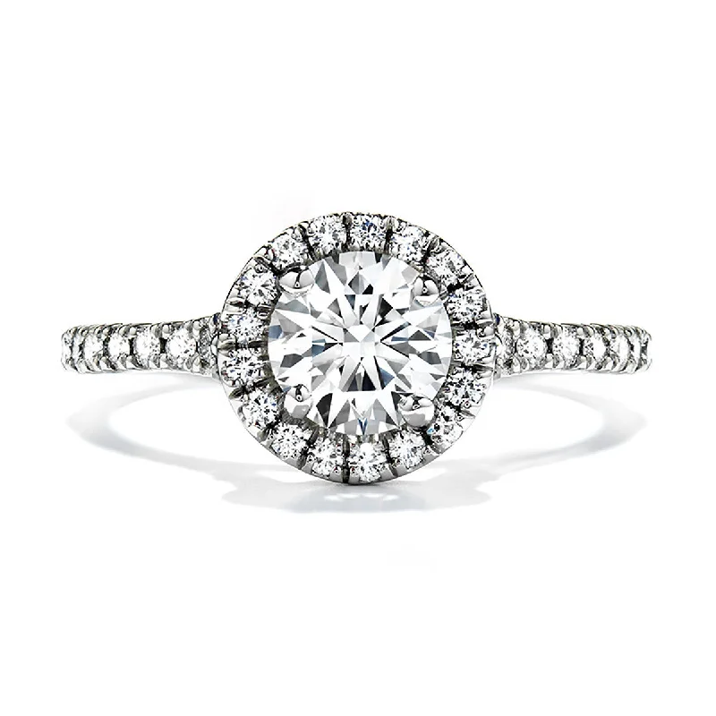 Cushion Cut Diamond Engagement Rings -Transcend HOF Diamond Halo Engagement Ring