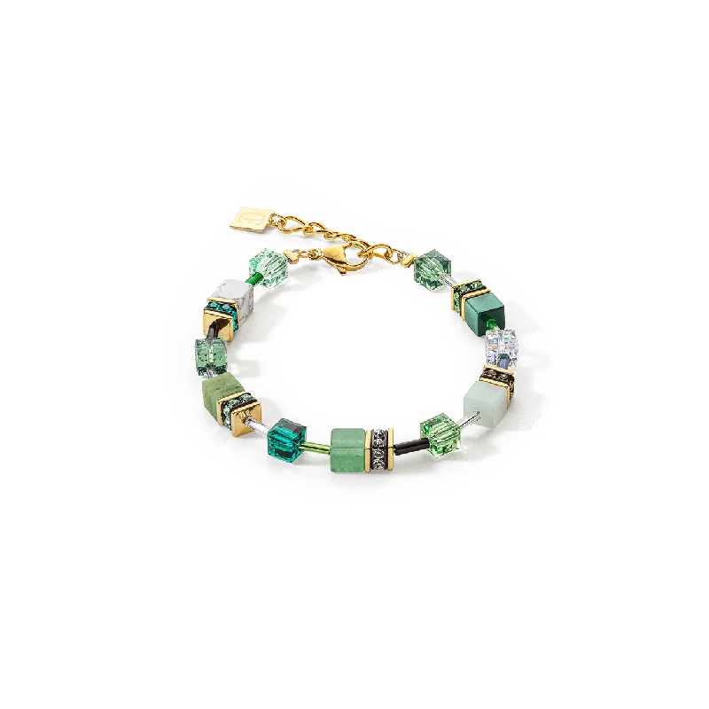 Ladies Bracelets Anchor Band-Coeur de Lion Iconic Precious Green GeoCUBE® Bracelet