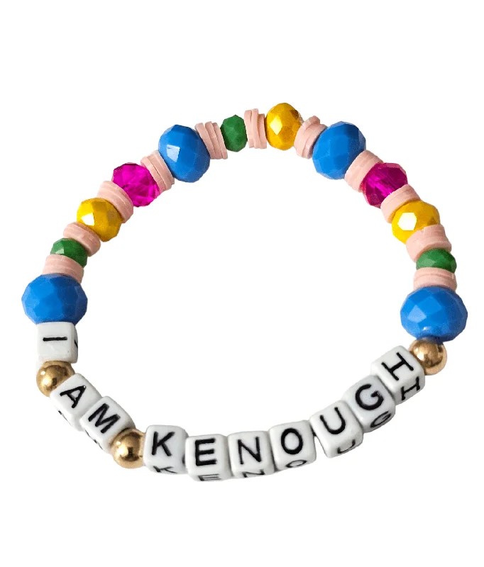 Ladies Bracelets with Monogram-I Am Kenough Bracelet