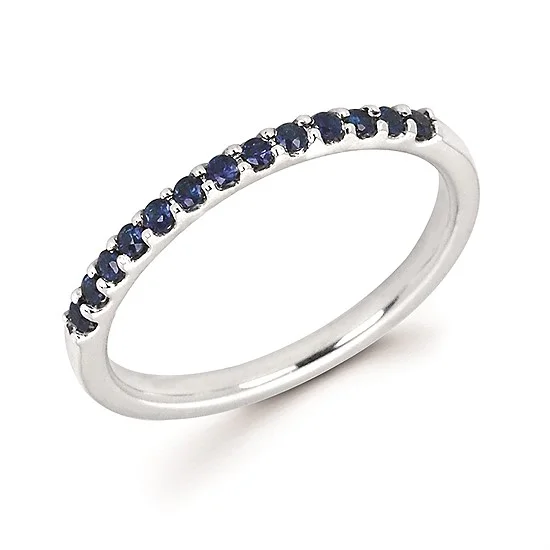 Wedding Rings -14KW-C 14K SAPPHIRE RING TGW: