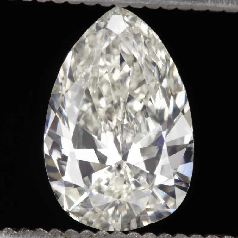 Small Diamond Engagement Rings -2.19ct PEAR SHAPE DIAMOND GIA CERTIFIED J SI2 LOOSE NATURAL TEARDROP ENGAGEMENT