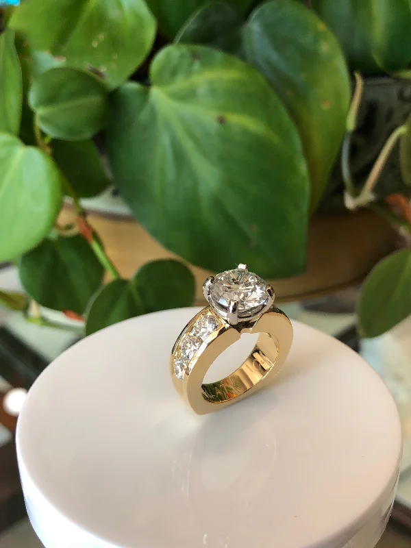 Triple Stone Engagement Rings -Custom Engagement Ring Example