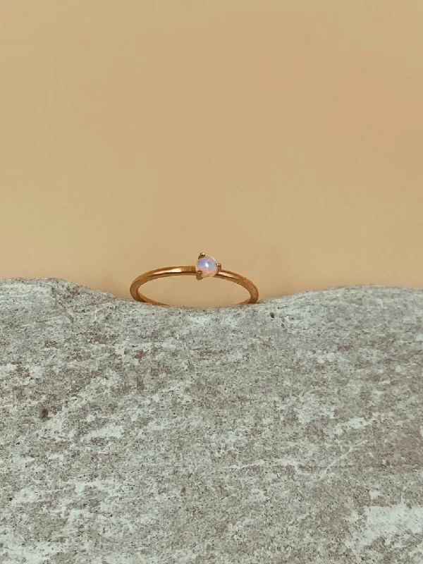 Red Rings -Odxel Opal Ring | 18kt Solid Gold