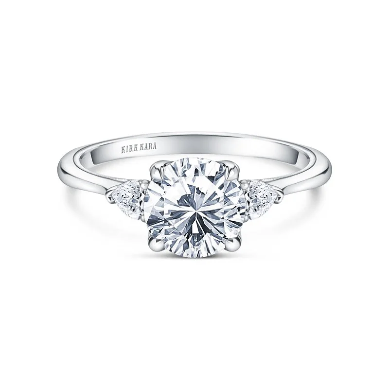 Affordable Diamond Engagement Rings -Three Stone Diamond Engagement Ring Setting