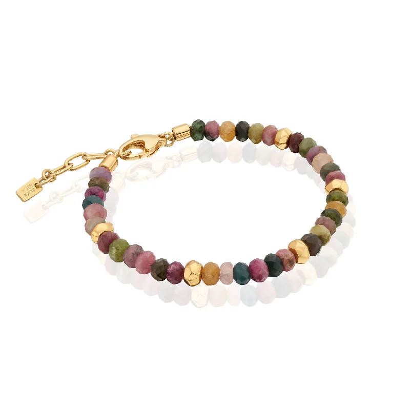 Ladies Bracelets Angular Design-Anna Beck Tourmaline Beaded Bracelet