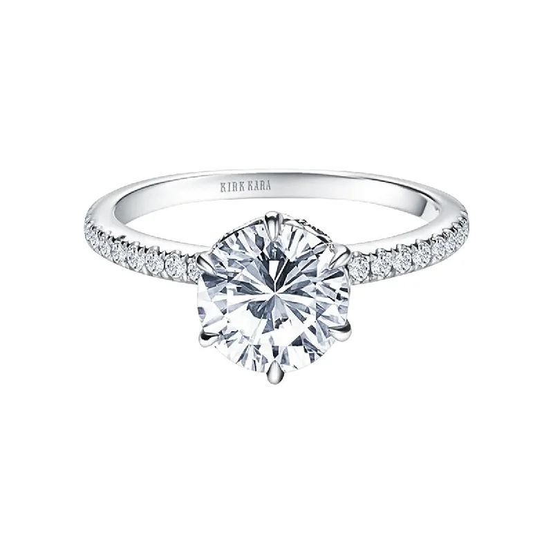 Loud Statement Engagement Rings -Paisley Solitaire Diamond Engagement Ring Setting