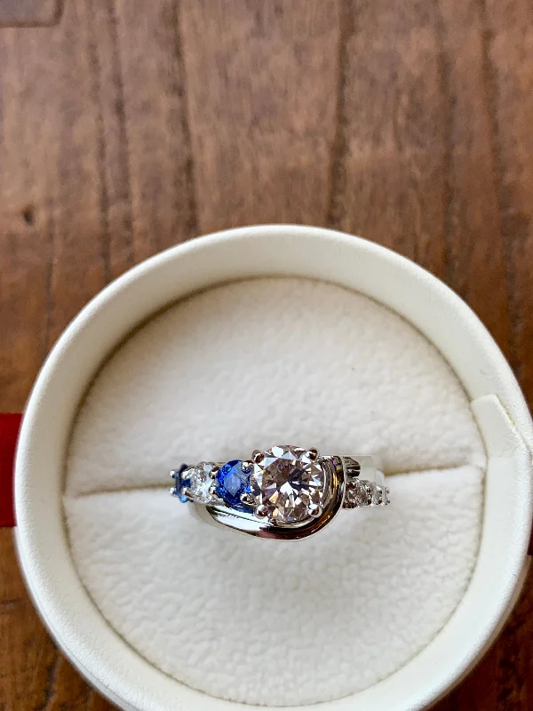 Rough Cut Engagement Rings -Custom Engagement Ring Example