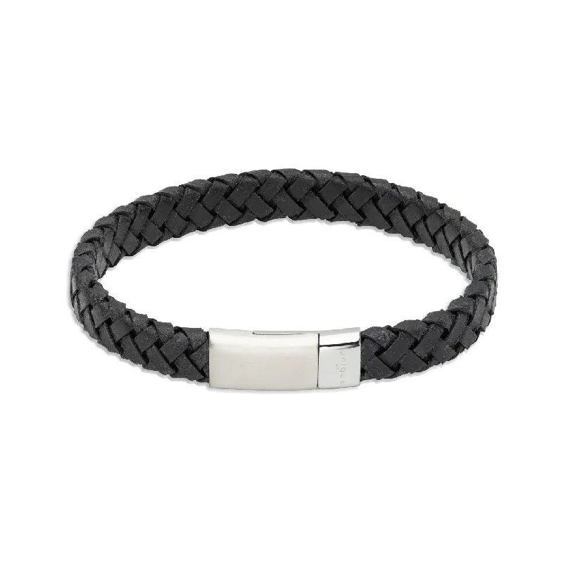 Ladies Bracelets for Physicians-Unique & Co Sesame Woven Leather Bracelet