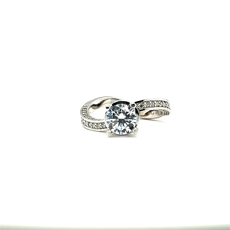 Energy Infused Engagement Rings -Azalea Twist Diamond Engagement Ring