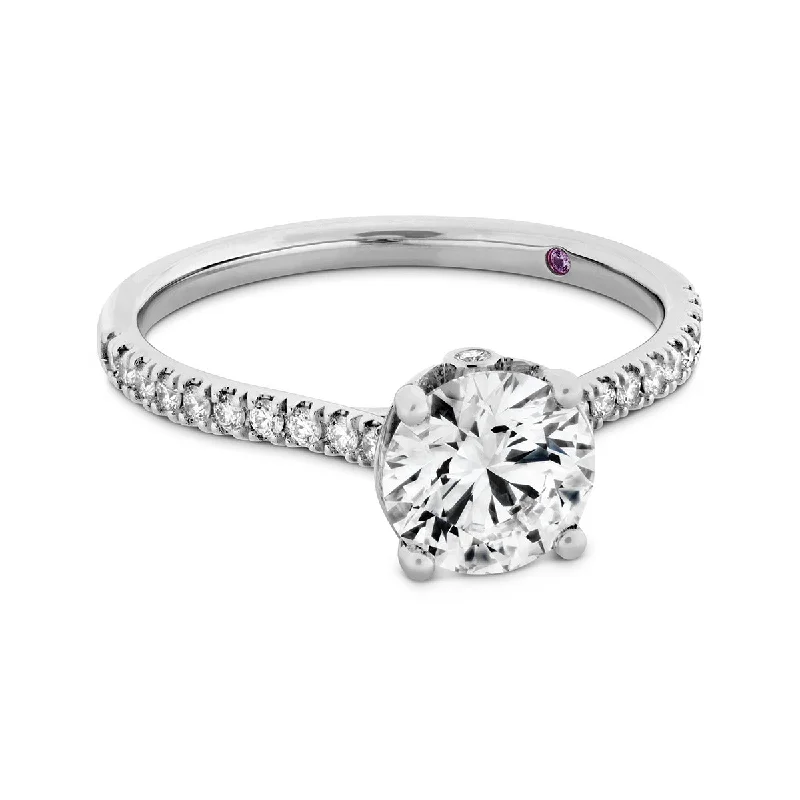 Conflict-Free Diamond Engagement Rings -Silhouette Engagement Ring Setting with Diamonds