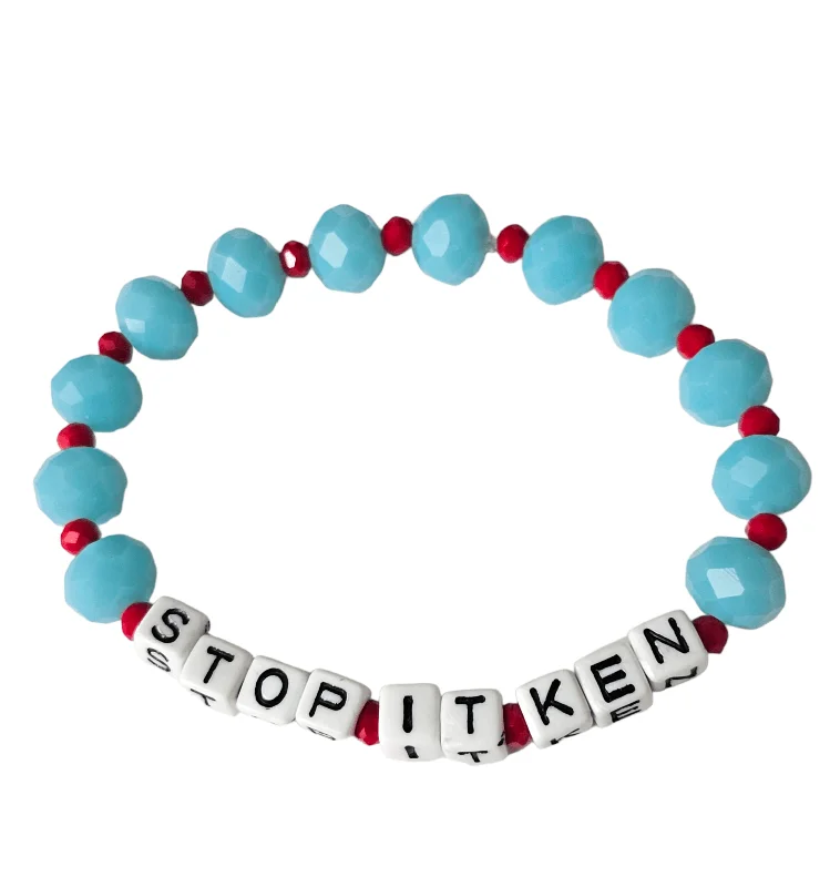 Ladies Bracelets for Wedding Party-Stop it, Ken Bracelet