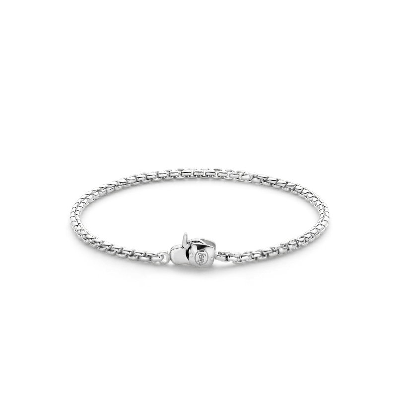 Ladies Bracelets Eye Catching-Ti Sento Fine Silver Chain Bracelet