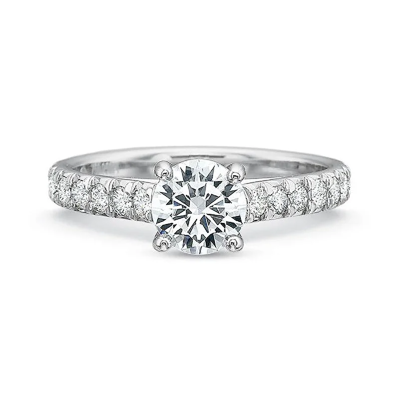 Elegant Solitaire Engagement Rings -New Aire Diamond Engagement Ring Setting