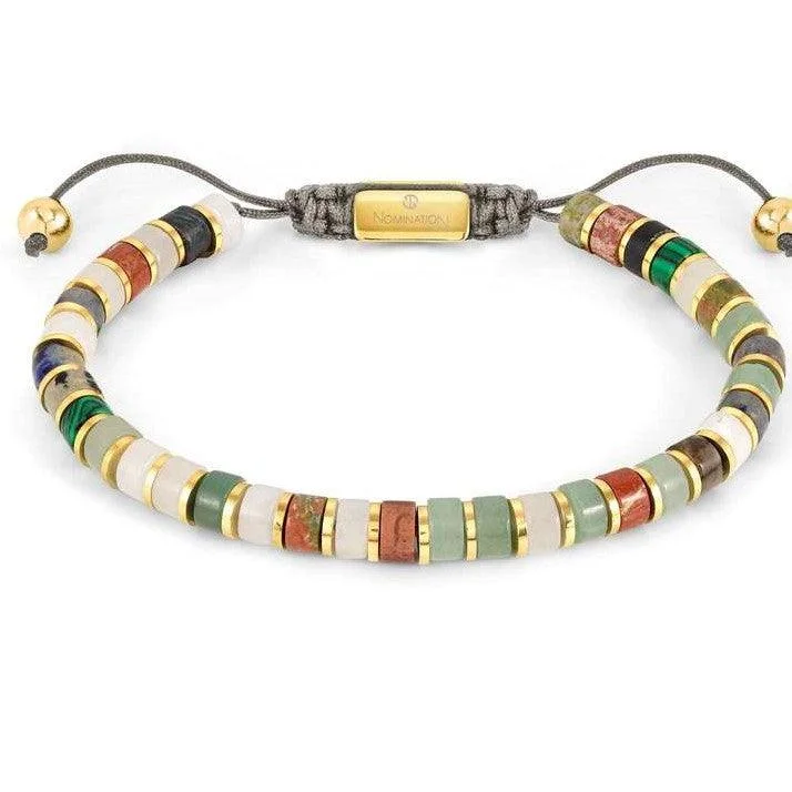 Ladies Bracelets for Celebrations-Nomination Instinct Style Bracelet with Mixed Stones