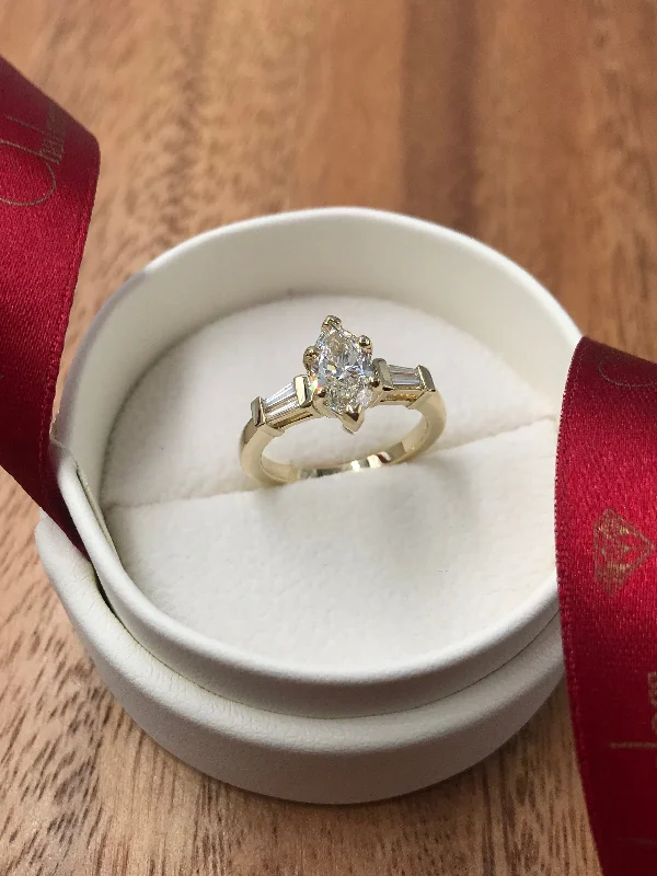 Whimsical Style Engagement Rings -Custom Engagement Ring Example