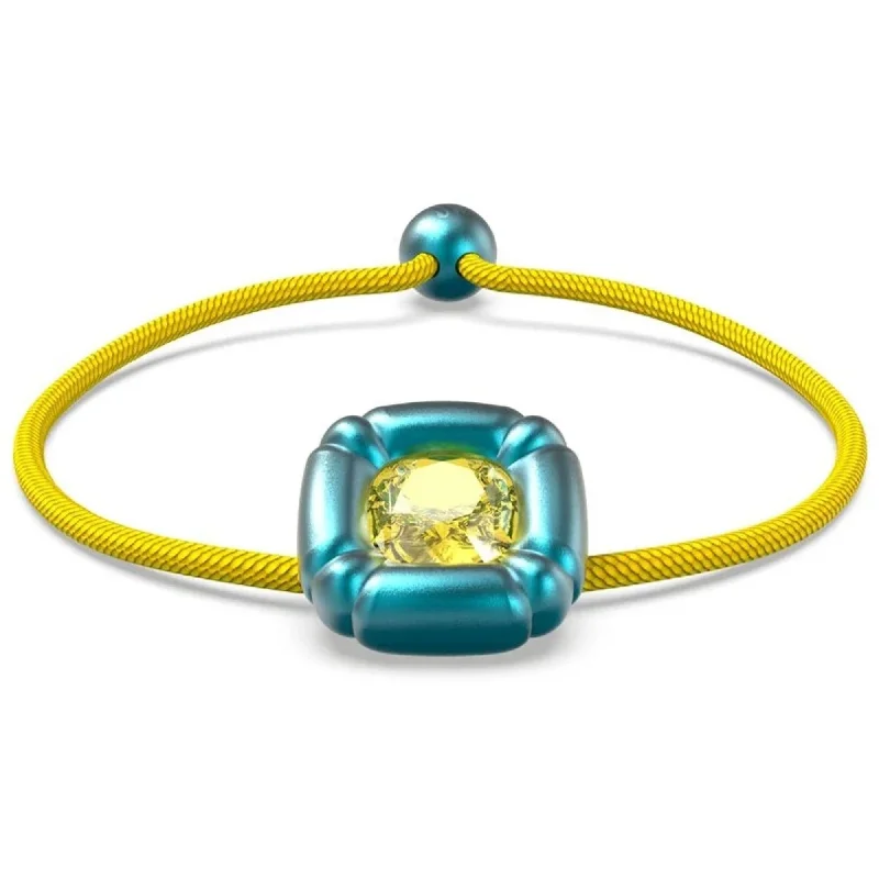 Ladies Bracelets for Physicians-Swarovski Women's Bracelet - Dulcis Cushion Cut Crystals Blue and Yellow | 5613667