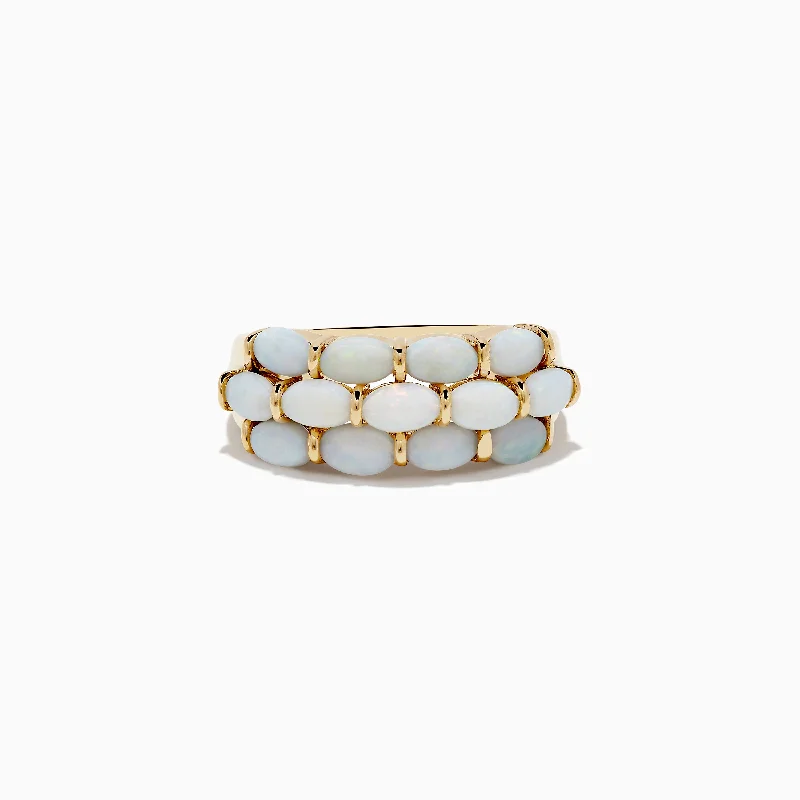 Aurora 14K Yellow Gold Opal Ring