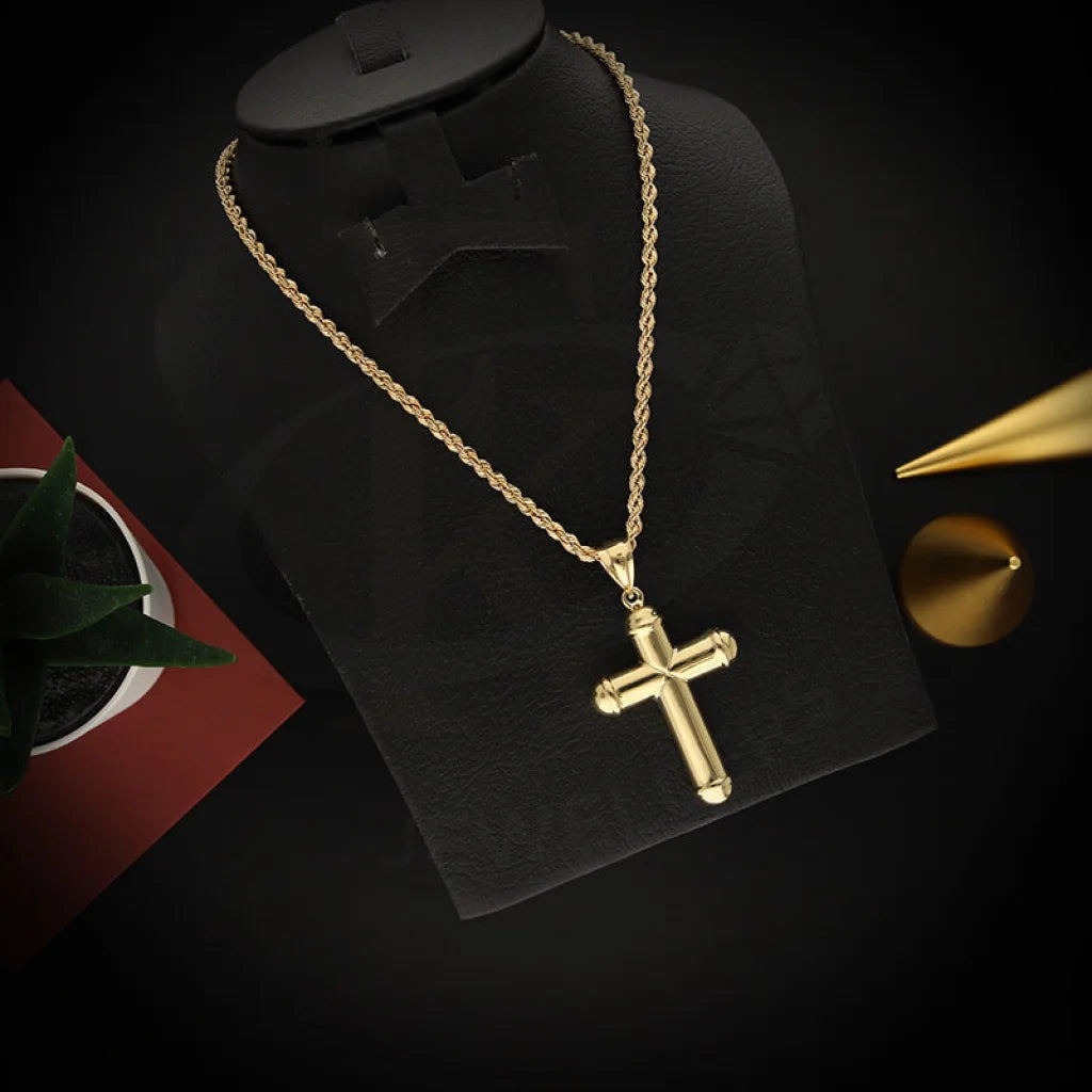 Ladies Necklaces with Milarite-Gold Necklace (Chain With Cross Pendant) 18KT - FKJNKL18K5459