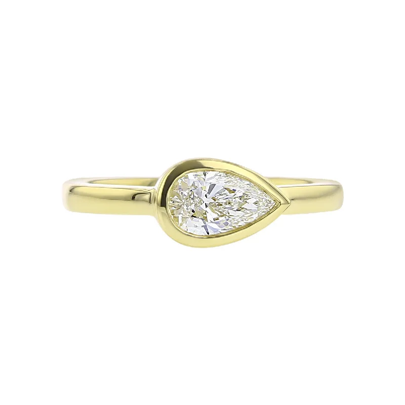 Enamel Band Engagement Rings -Rahaminov Solitaire Diamond Engagement Ring