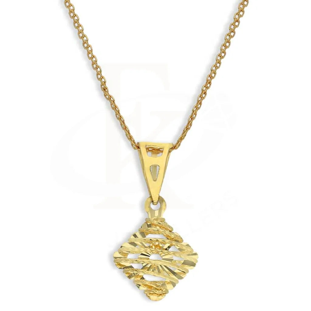 Ladies Necklaces Retro Design-Gold Necklace (Chain with Pendant) 18KT - FKJNKL18K2822