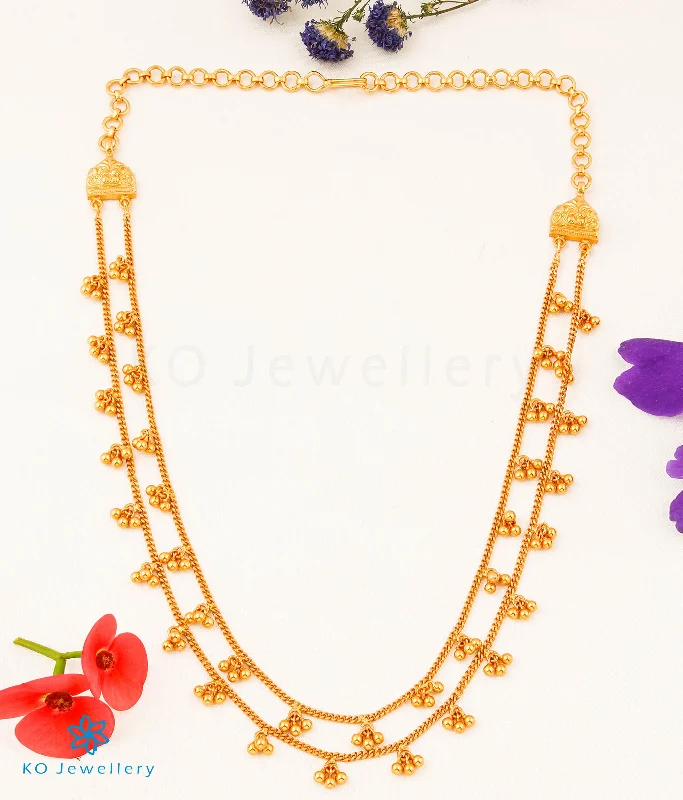 Ladies Necklaces with Zincite-The Jhilmil Silver Layered Necklace (2 layers)