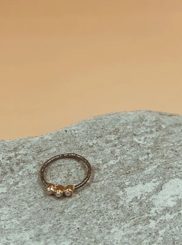 Spiritual Rings -Diva Seed Pearl Ring