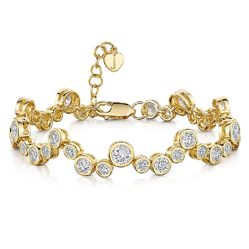 Ladies Bracelets Coiled Design-Jools Bubbles Bracelet - Yellow Gold