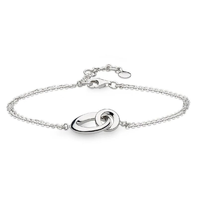 Ladies Bracelets with Monogram-Kit Heath Bevel Cirque Double Chain Bracelet