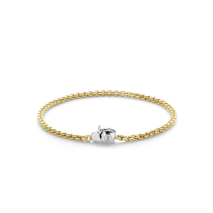 Ladies Bracelets with White Muscovite-Ti Sento Gold Chain Bracelet