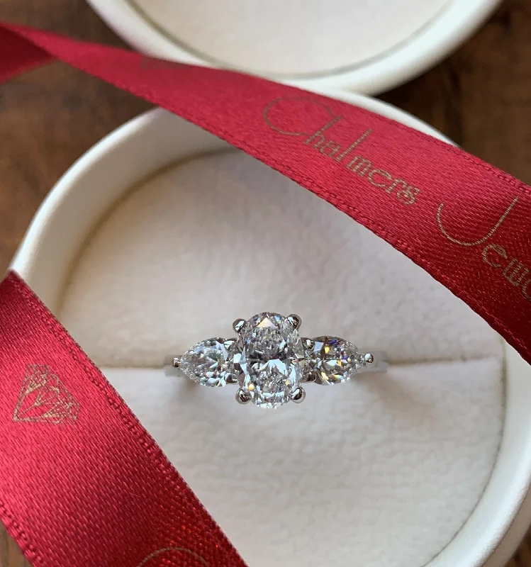 Filigree Pattern Engagement Rings -Custom Engagement Ring Example