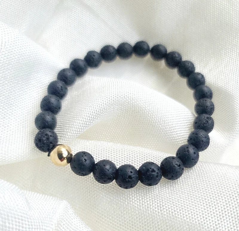 Ladies Bracelets Faith Inspired-Lava Rock Mens Bracelet