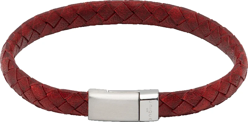 Ladies Bracelets Triangular Band-Unique & Co Anti Red Leather Bracelet