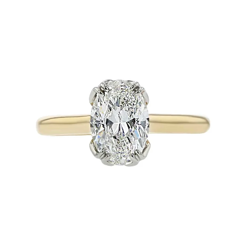 Cosmic Band Engagement Rings -Plasmere Solitaire Diamond Engagement Ring