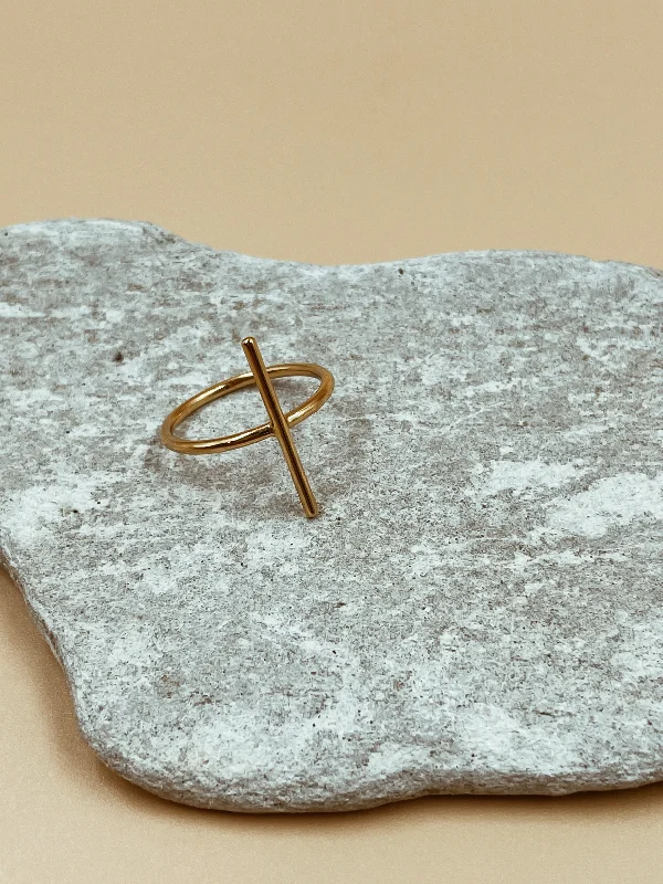 Healing Rings -Line Bar Ring