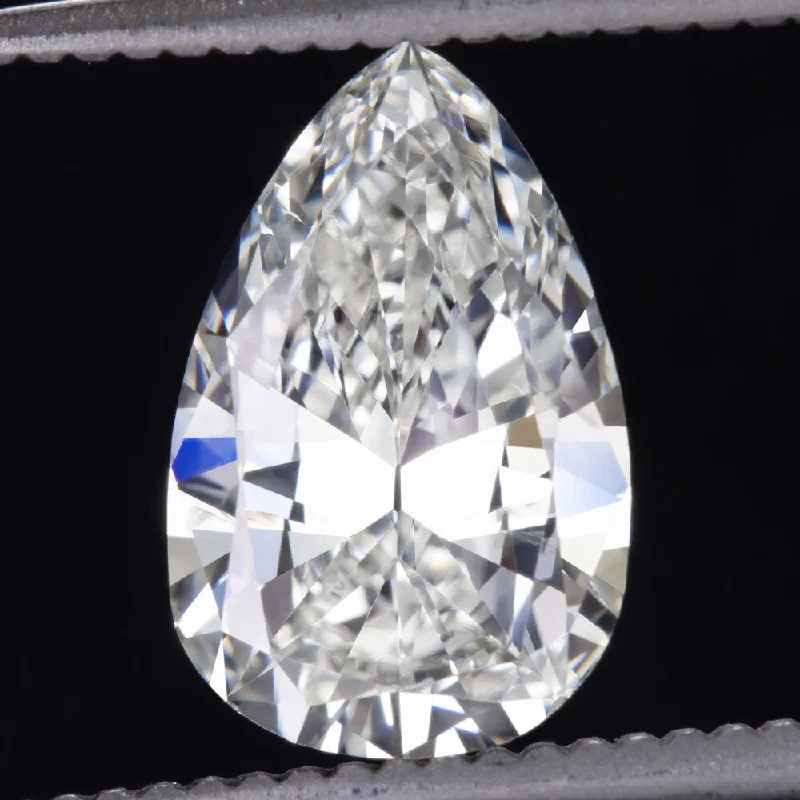 Glitter Accent Engagement Rings -2.37ct ANTIQUE PEAR SHAPE DIAMOND GIA CERTIFIED K SI2 LOOSE NATURAL ENGAGEMENT