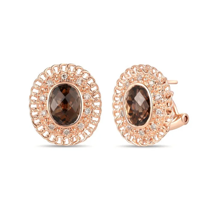 Ocean Earrings -Le Vian 14K Strawberry Gold Earrings