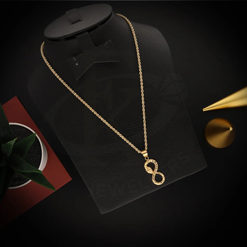 Ladies Necklaces with Glaucophane-Gold Necklace (Chain With Snake Pendant) 18KT - FKJNKL18K5469