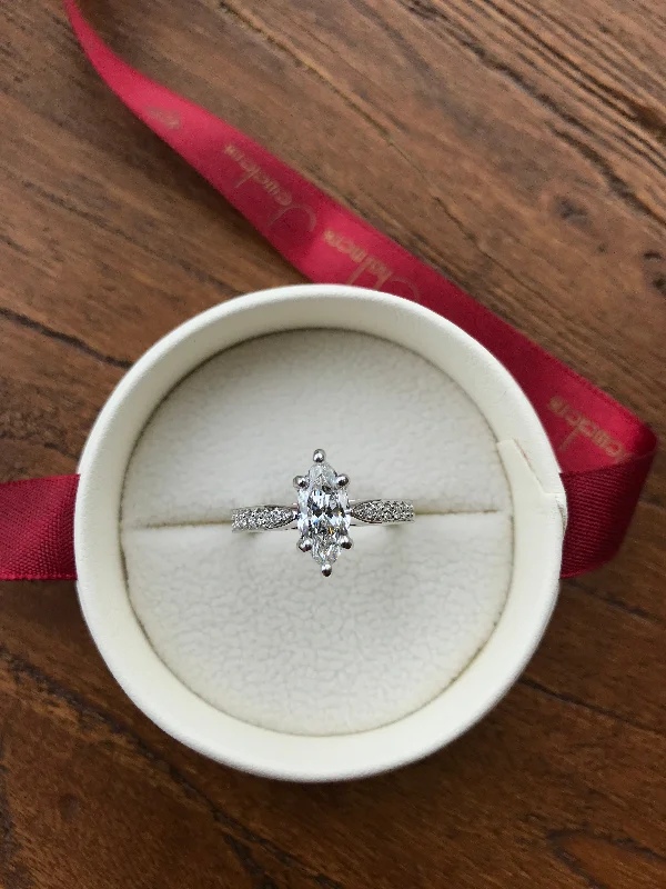 Claddagh Style Engagement Rings -Custom Engagement Ring Example