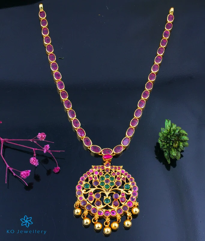 Ladies Necklaces with Zircon-The Kira Silver Peacock Kemp Necklace