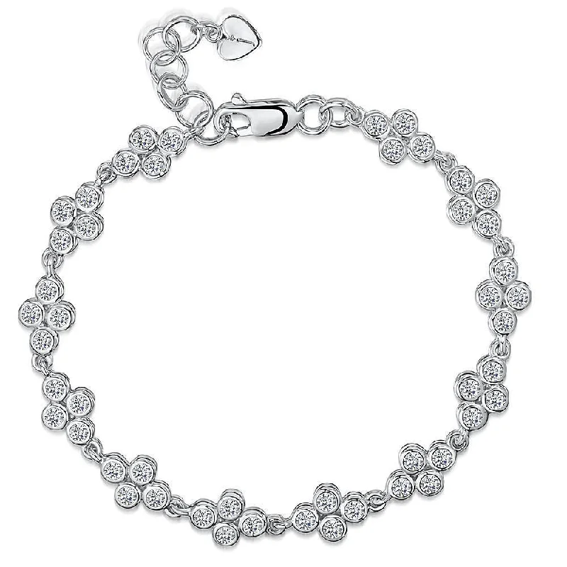 Ladies Bracelets for Heroes-Bubbles of Zirconia Bracelet