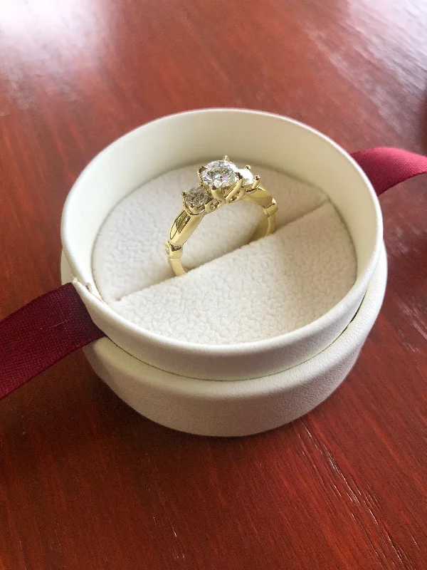 Signature Style Engagement Rings -Custom Engagement Ring Example