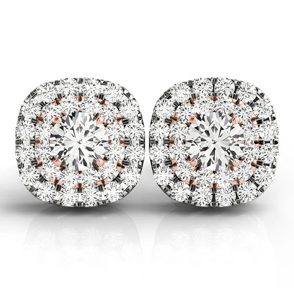 Victorian Earrings -Halo Diamond Earring